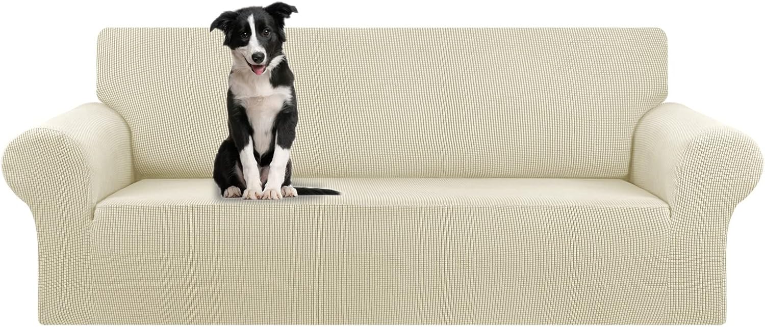 KEKUOU Stretch Oversized Sofa Slipcover 1 Piece Couch Sofa Cover (94"-110") Furn...