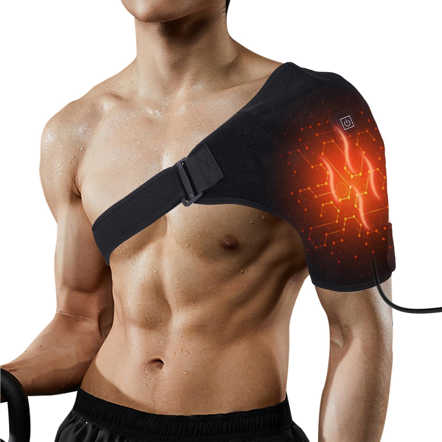 Shoulder-Heating-Pad-Heated-Wrap - 3 Heat Settings Heating Pad for Shoulder,Suit...