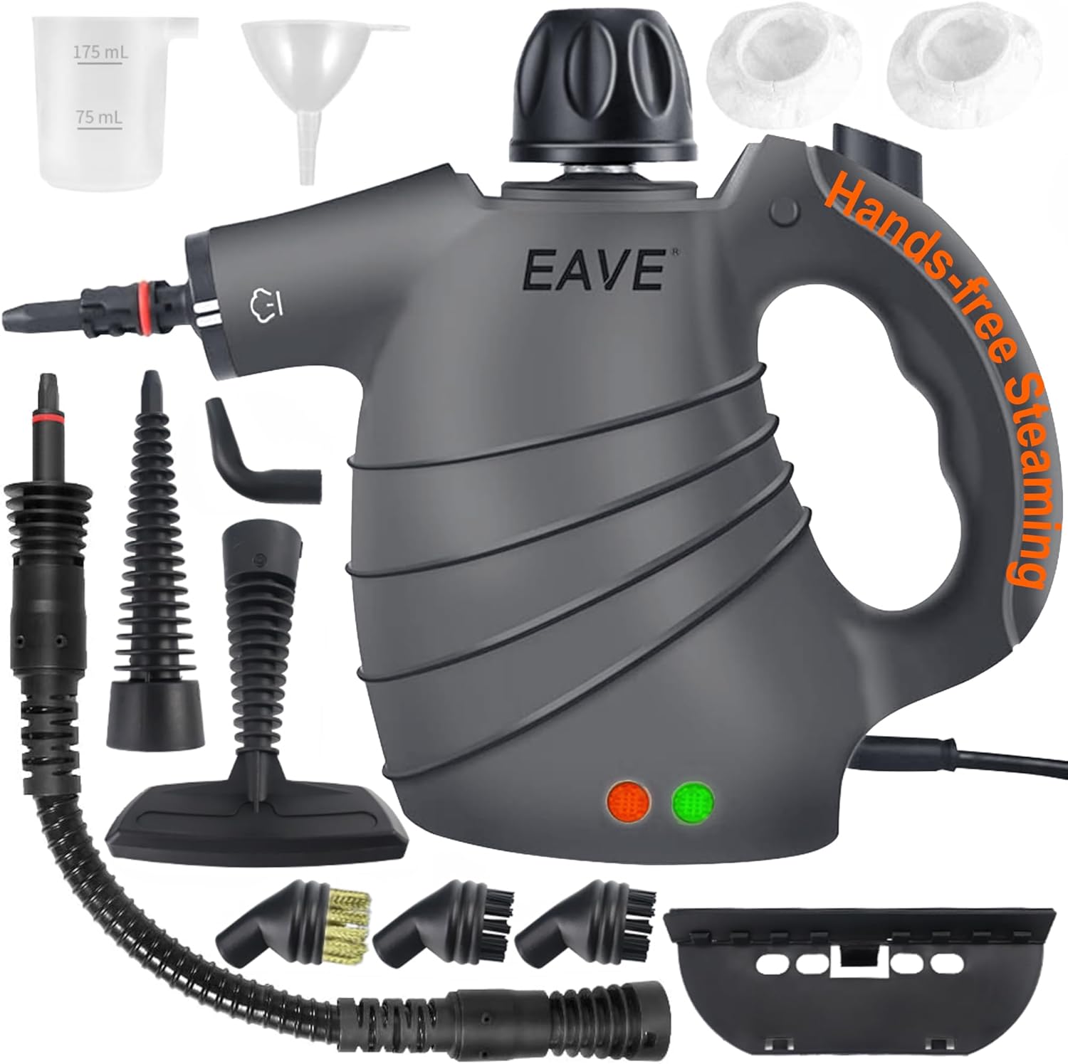 Handheld Steam Cleaner, Portable Steamer for Cleaning, with Steam Lock Button fo...