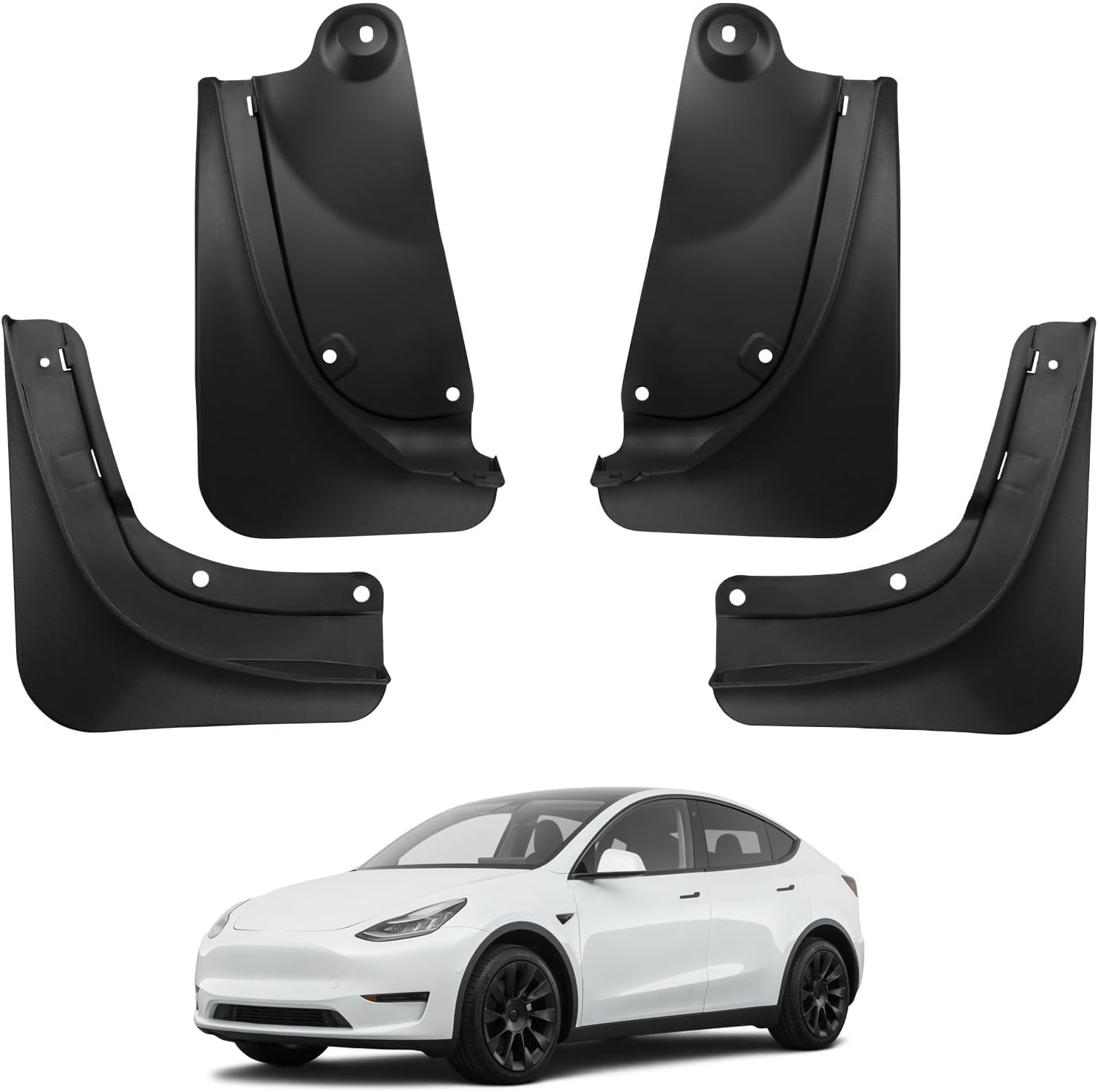 BASENOR 2025 Upgraded Tesla Model Y Mud Flaps Splash Guards Vehicle Sediment Pro...