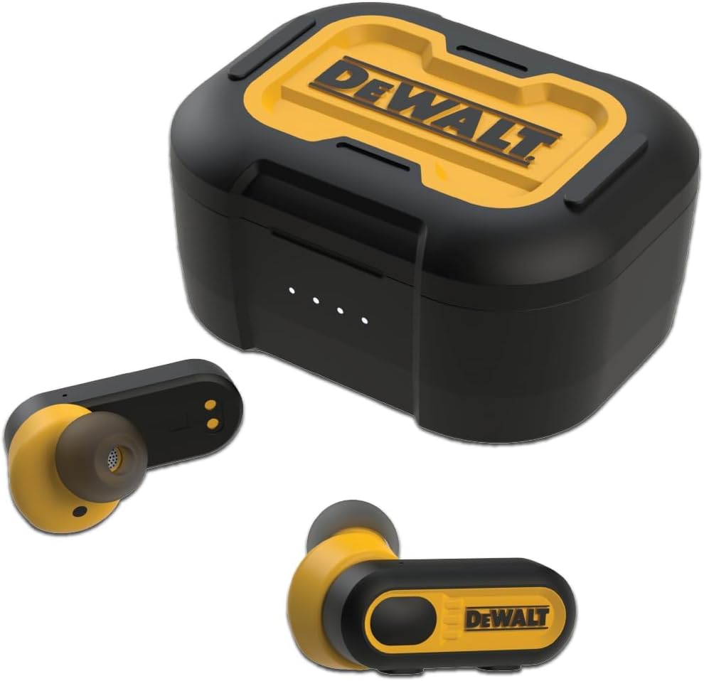 DEWALT True Wireless Bluetooth Earbuds — TWS Bluetooth Headphones — Wireless Ear...