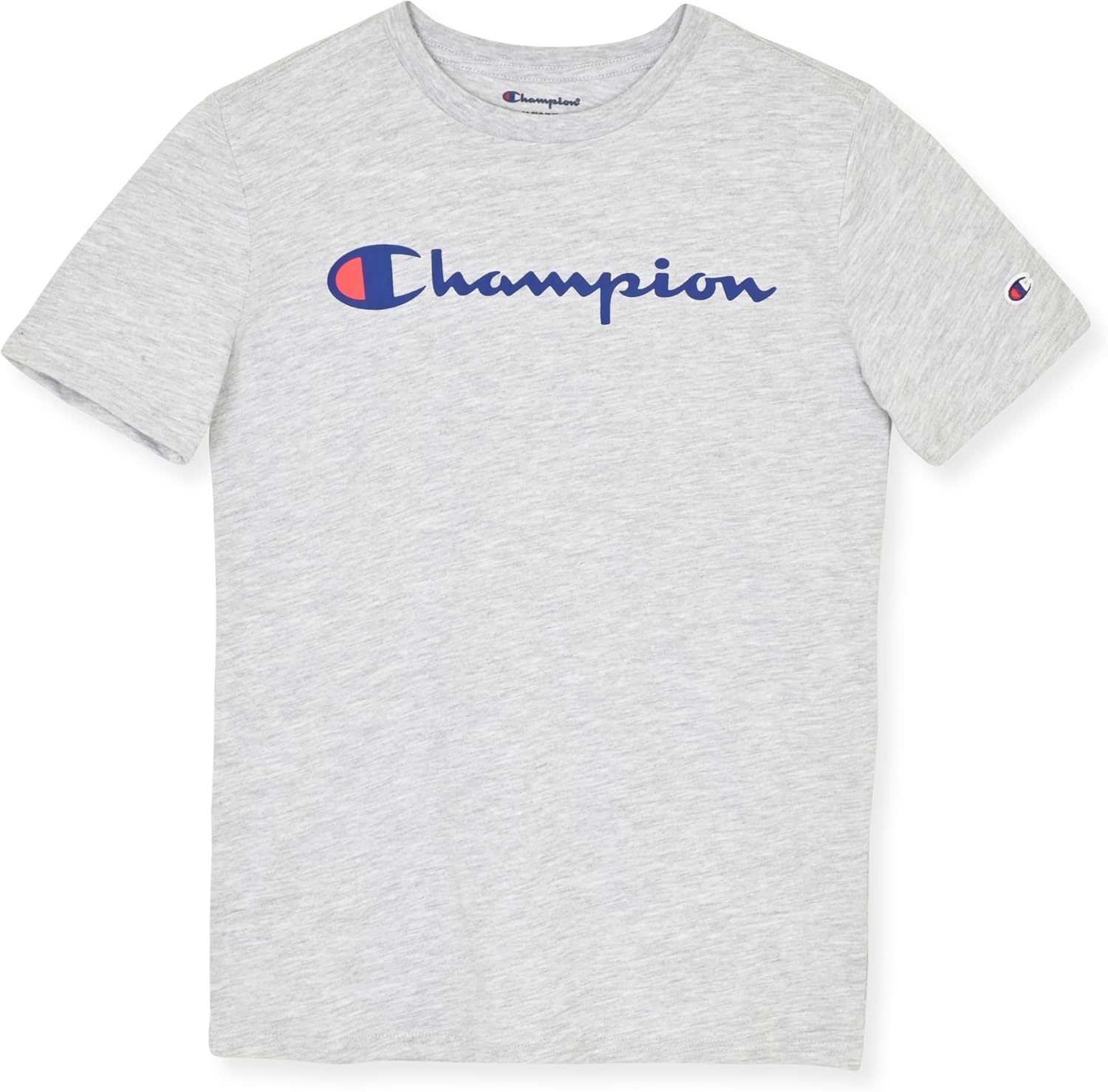 Champion Boys Tee Shirt Short Sleeve Logo T-Shirt for Kids Small Signature Grey...