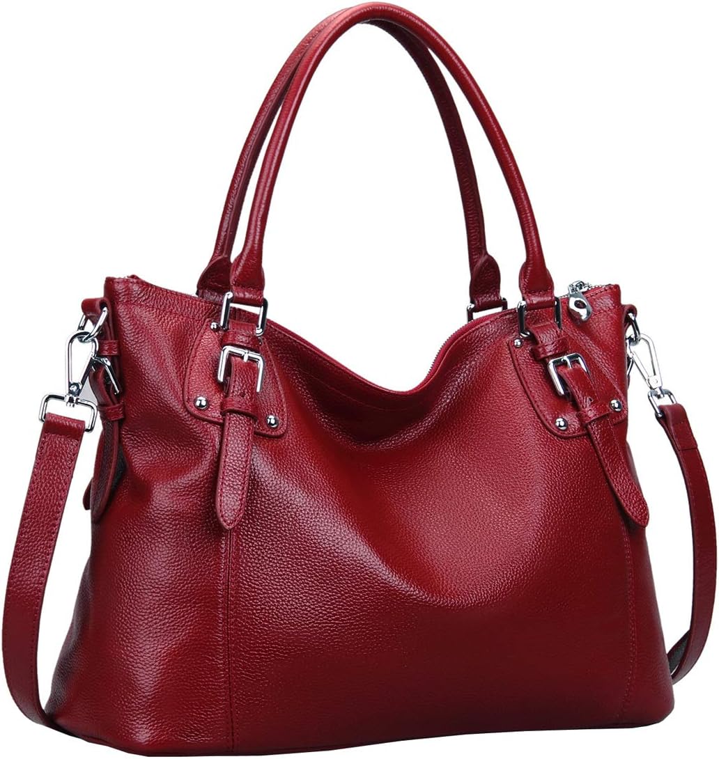 HESHE Genuine Leather Purses and Handbags for Women Tote Shoulder Bag Satchel Pu...