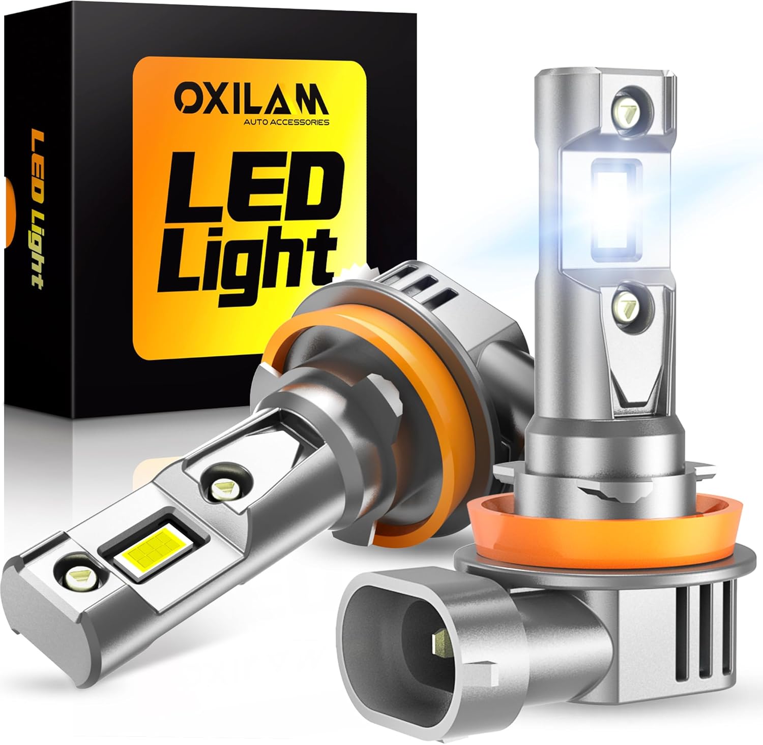 OXILAM Q36 H11/H8/H9 Bulbs 2024 1:1 Size Design, 20000LM Brighter H11 Fog Light...
