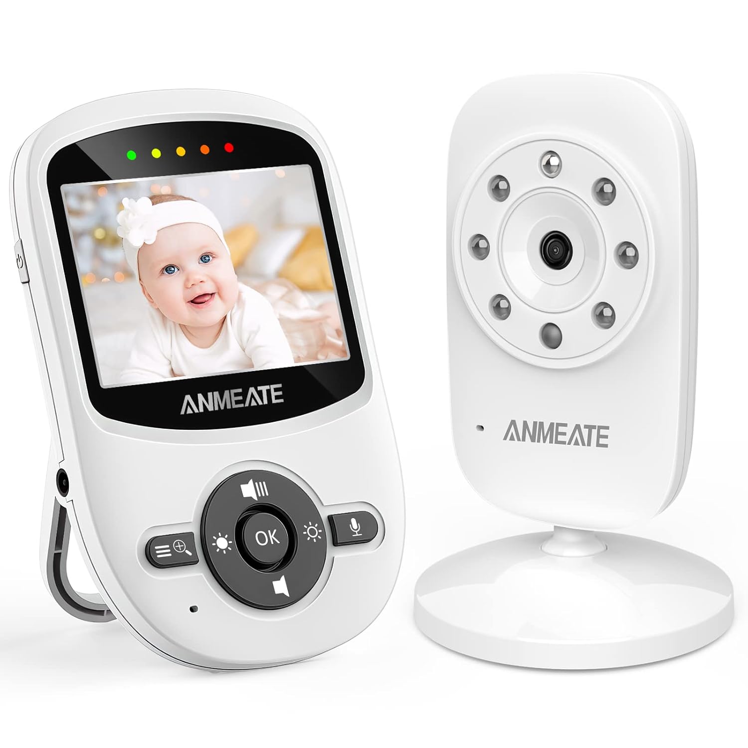 ANMEATE Video Baby Monitor with Digital Camera, Di...
