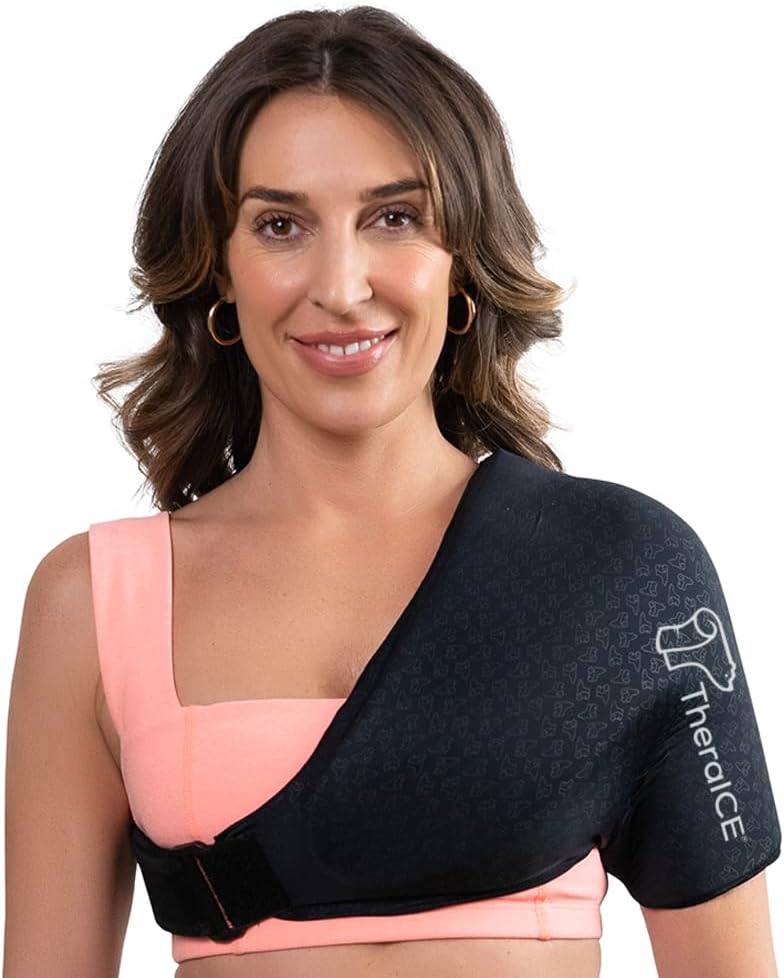 TheraICE Shoulder Ice Pack Wrap/Reusable Ice Pack for Rotator Cuff & Shoulder Pa...