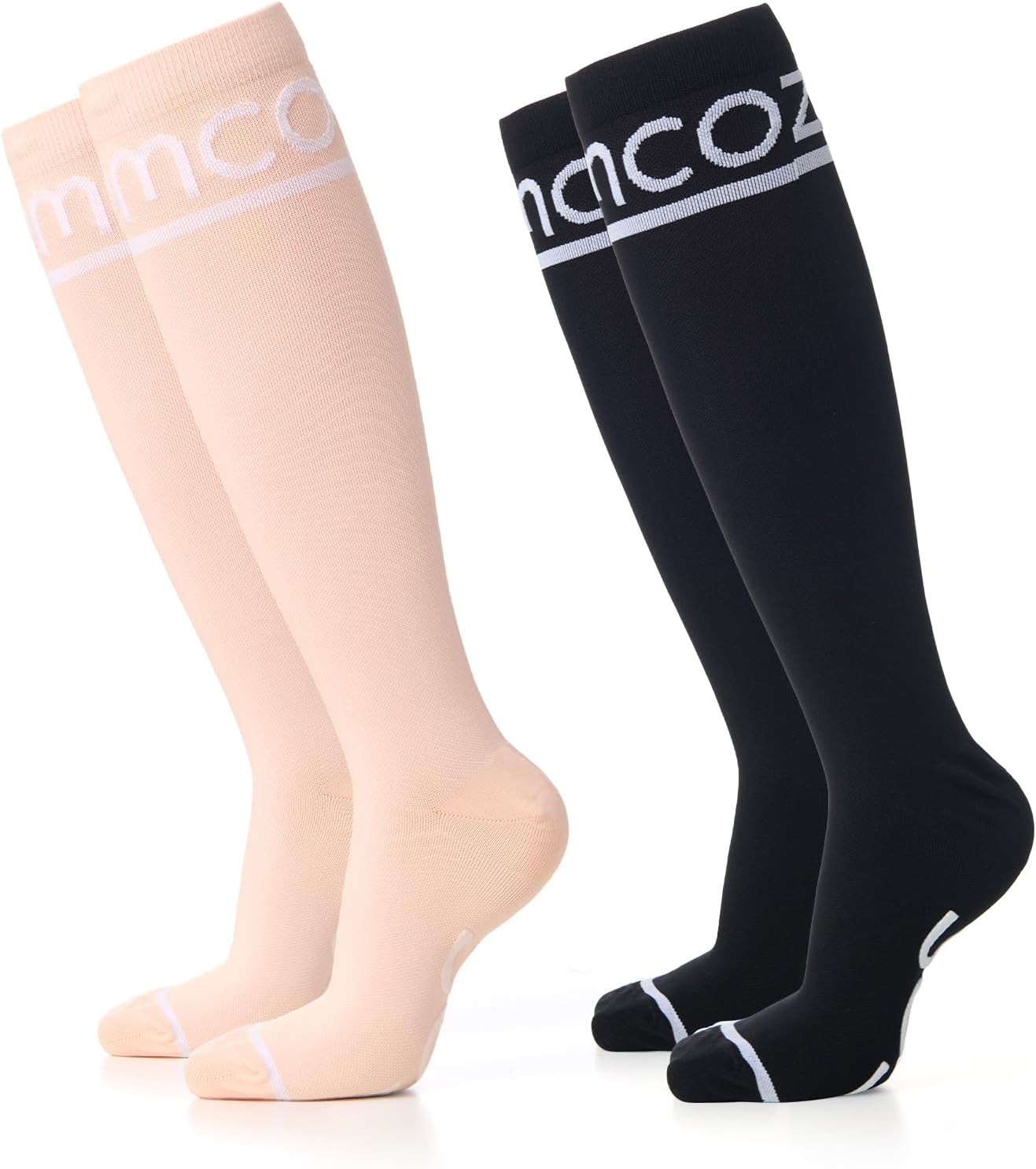 Momcozy Compression Socks for Women 15-20mmHg & 20-30mmHg | 2 Pairs, Graduated C...