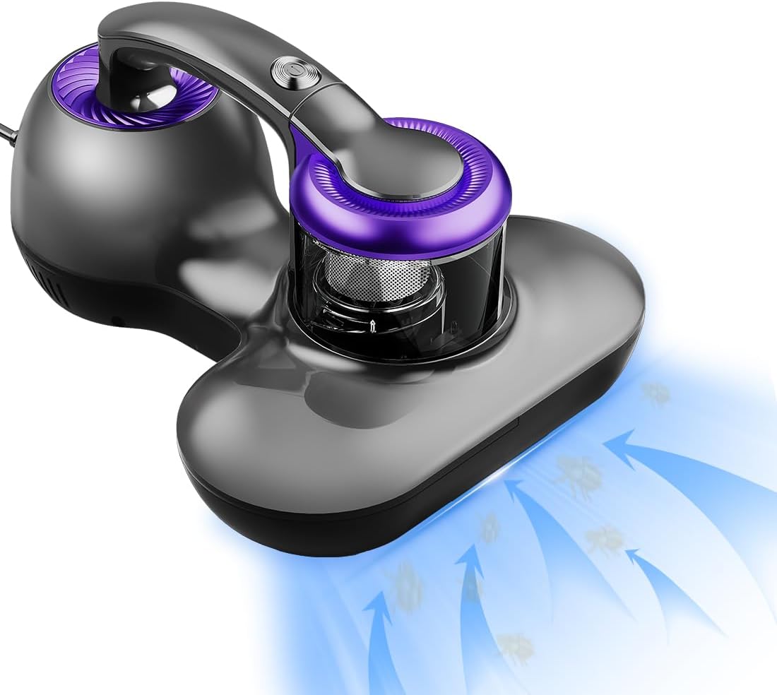 Mattress Vacuum Cleaner, UV Bed Cleaner 12KPa Handheld Upgraded Effectively Clea...