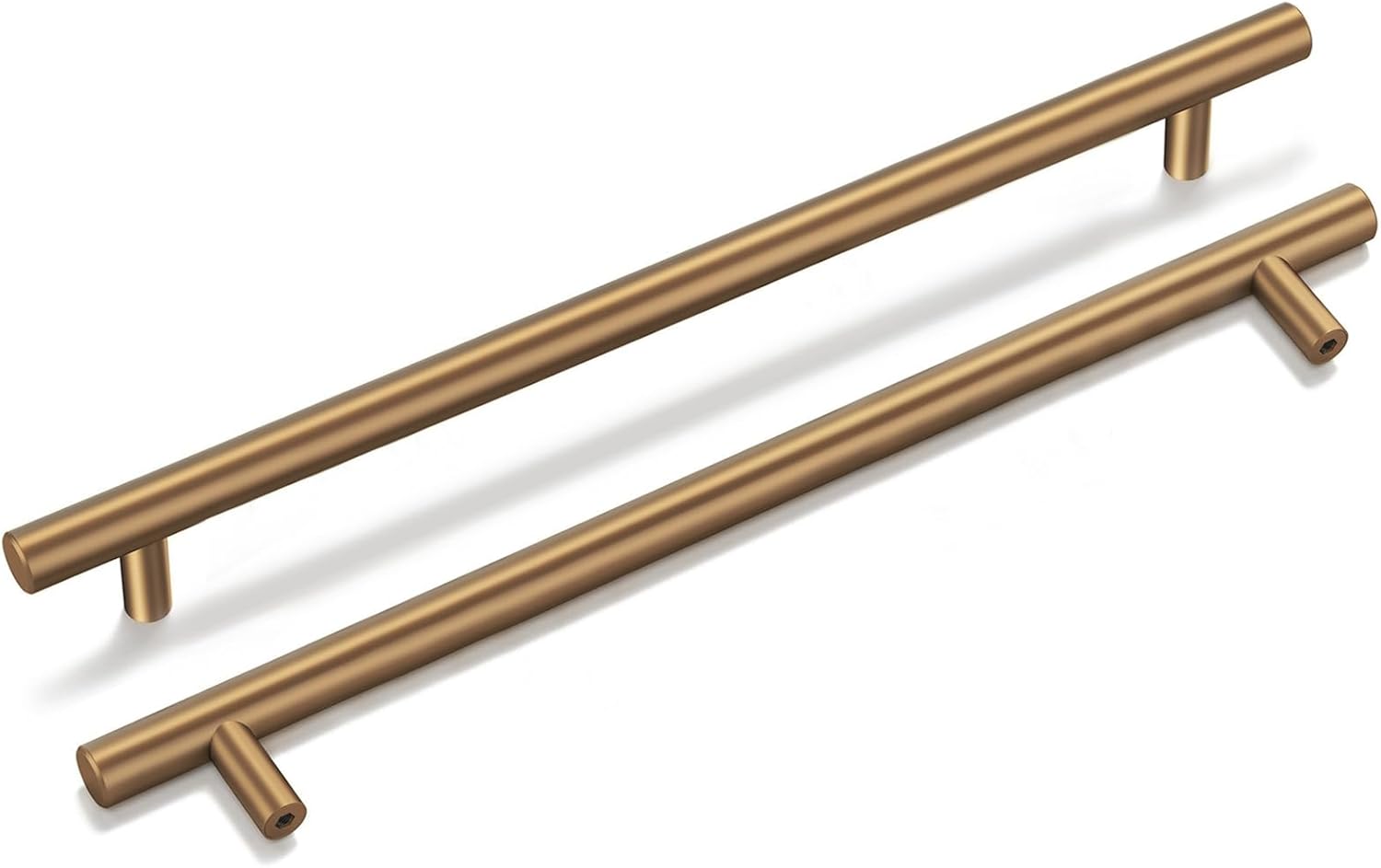 goldenwarm 10 Pack Champagne Bronze Cabinet Pulls Gold Cabinet Handles 10 inch(2...