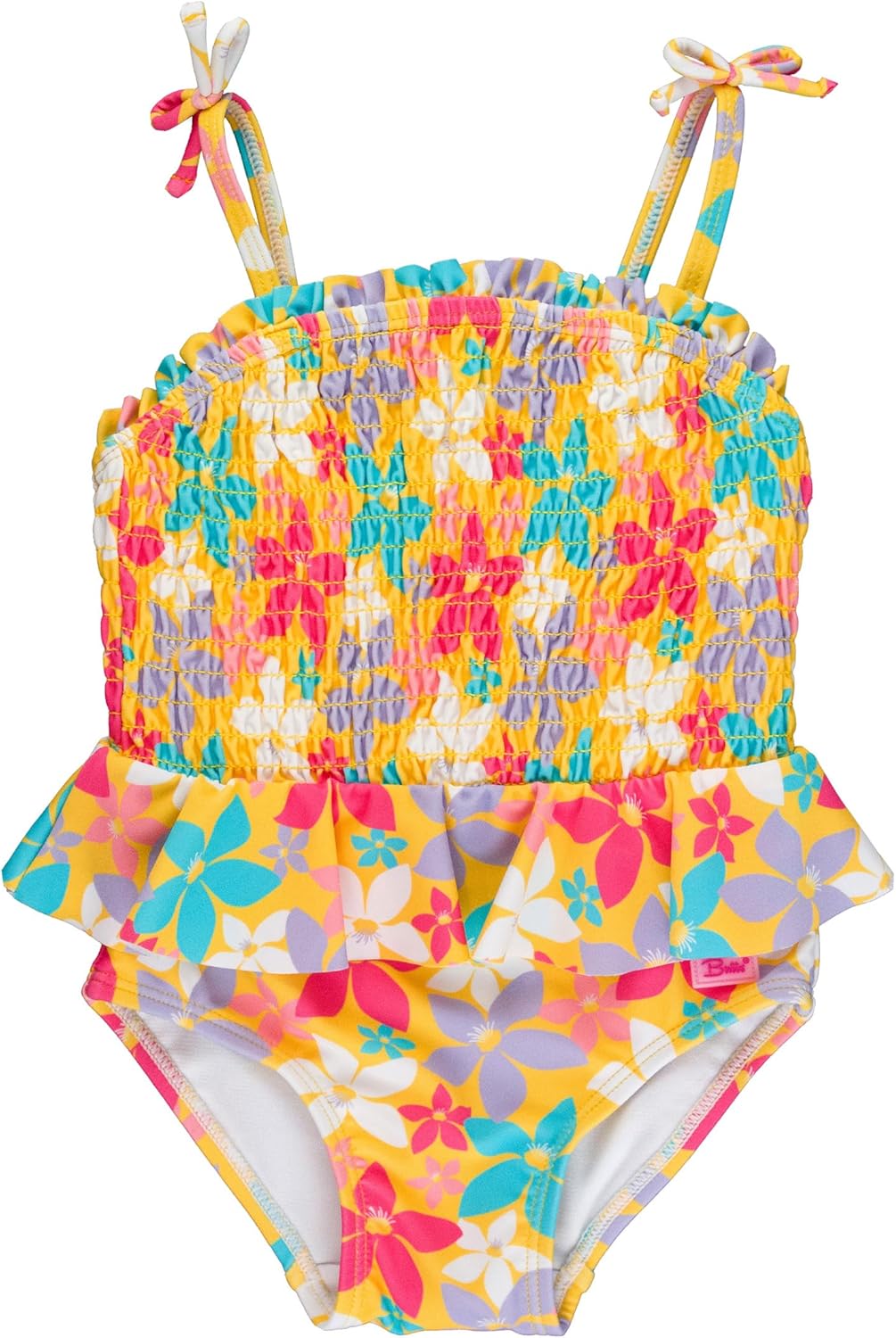 RuffleButts® Baby/Toddler Girls Ruffle Strap One Piece Swimsuit w/UPF 50+ Sun Pr...