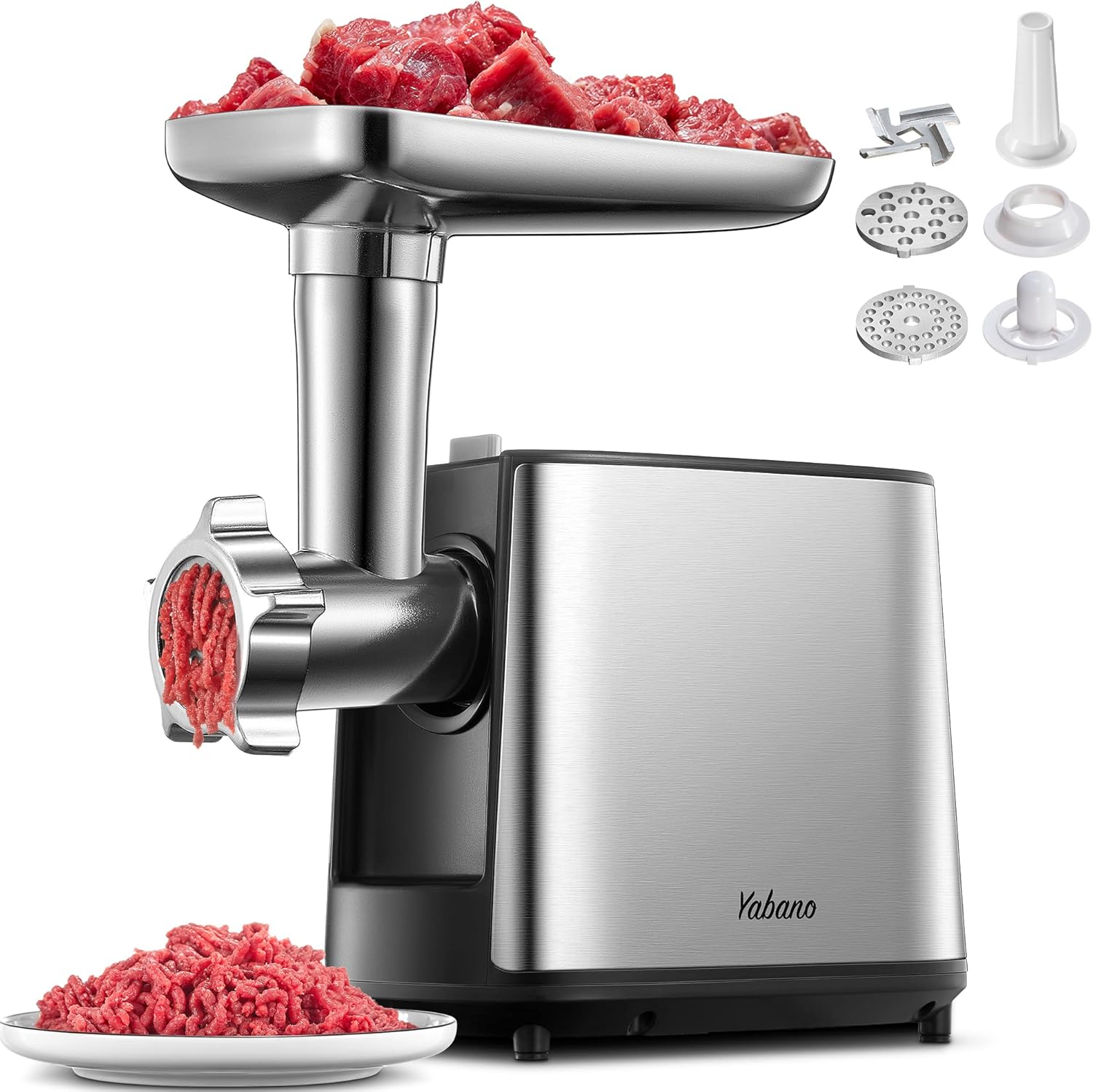 Electric Meat Grinder, Heavy Duty Meat Mincer, Sausage Stuffer Maker, Food Grind...