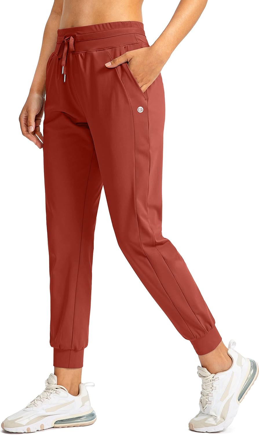 G Gradual Women's Joggers Pants with Zipper Pockets High Waisted Athletic Tapere...