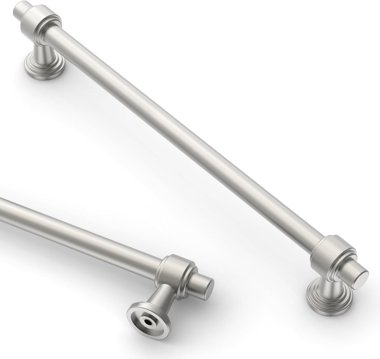 Asidrama 10 Pack 10 Inch(254mm) Brushed Satin Nickel Kitchen Cabinet Handles, Ca...