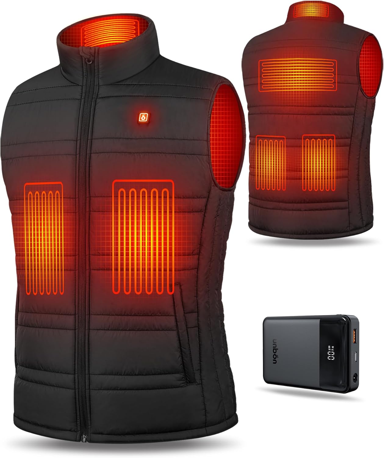 Heated Vest Mens, Heated Vest for Men with Battery Pack Rechargeable Lightweight...