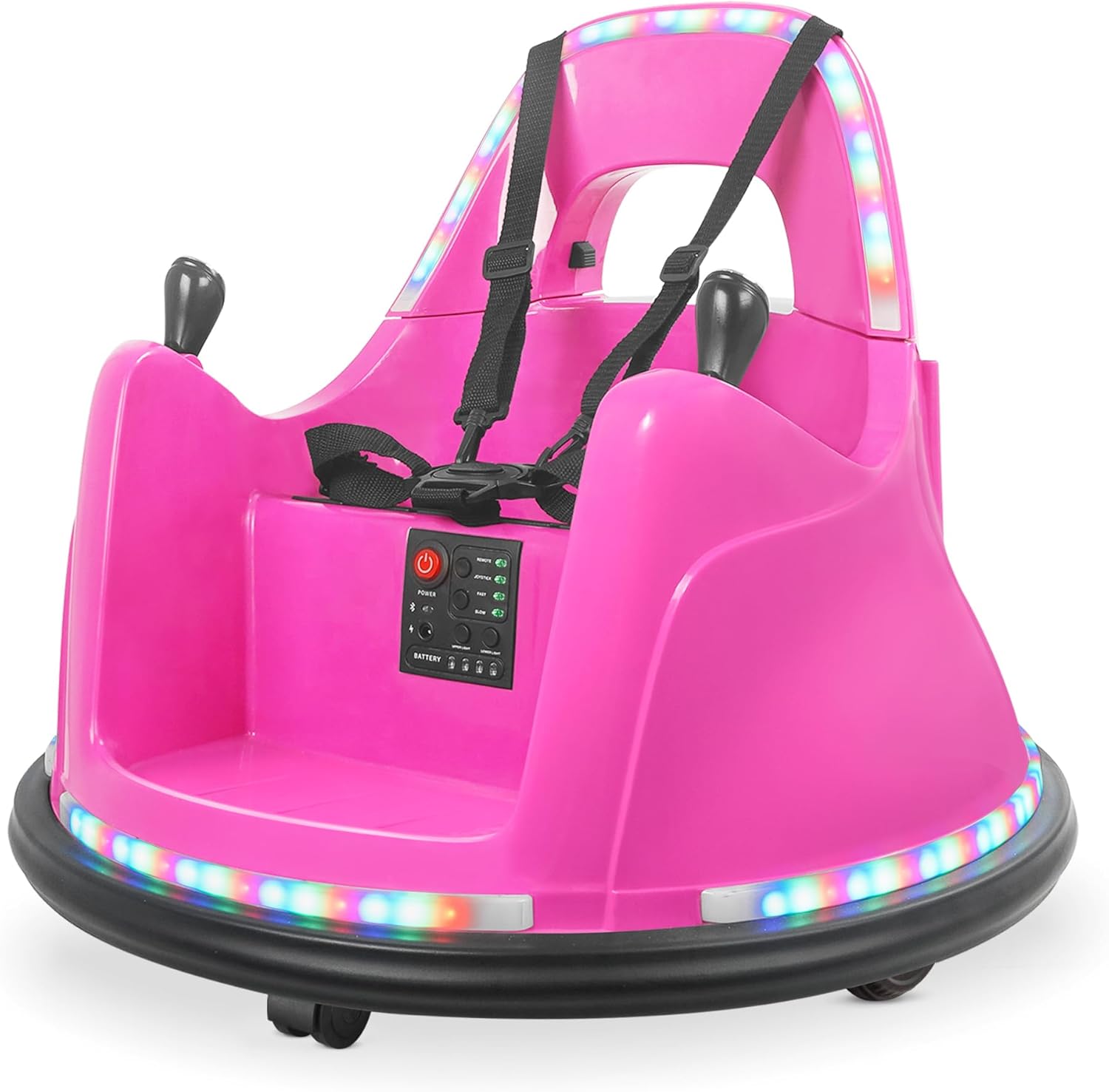 Kidzone Smart Bumper Car for Toddler & Kids 1.5-6 Years Old, 12V 2-Speeds Electr...