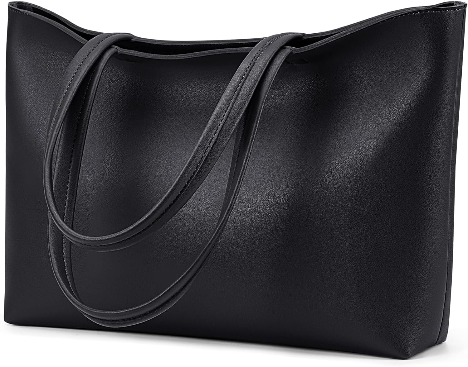KALIDI Tote Bag Zipper Shoulder Bag Faux Leather Purses Satchel for Women Large...