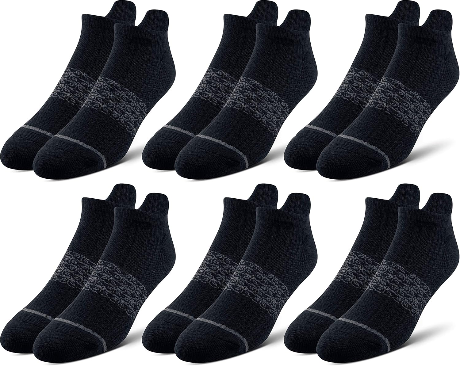 Pair of Thieves Men's Athletic Cotton Low-Cut Socks - 6-Pack Cushioned Comfort S...