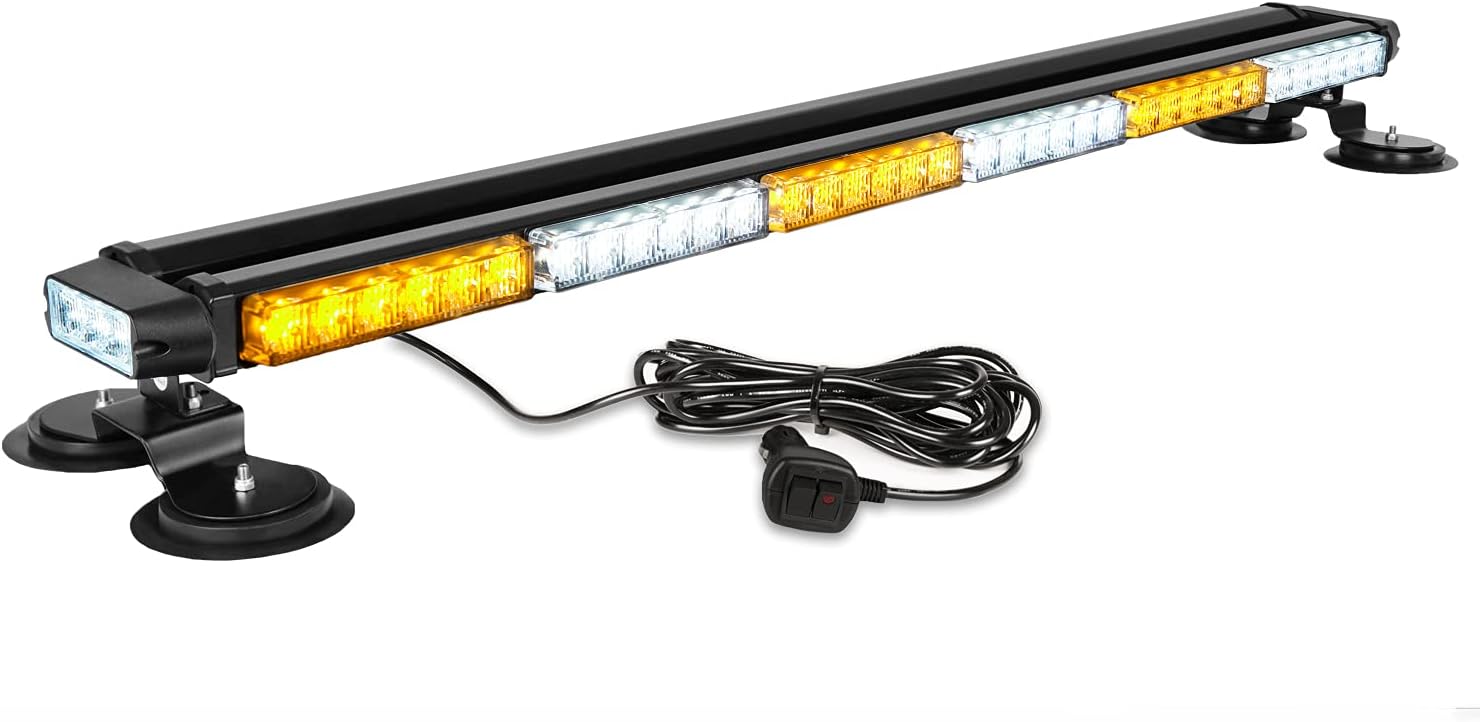 ASPL 38.5" 78 LED Strobe Light Bar Double Side Flashing High Intensity Emergency...