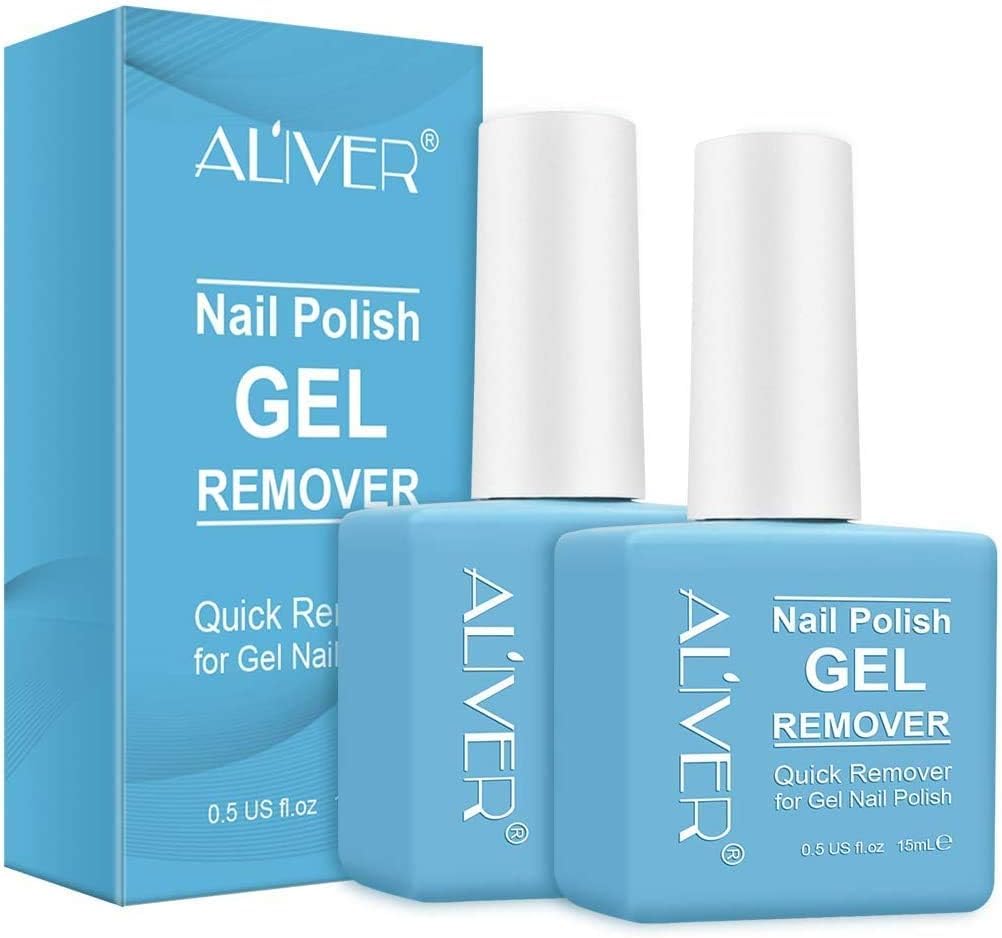 Gel Nail Polish Remover, (2PACK) Easily & Quickly Soak off Gel Polish No Need fo...