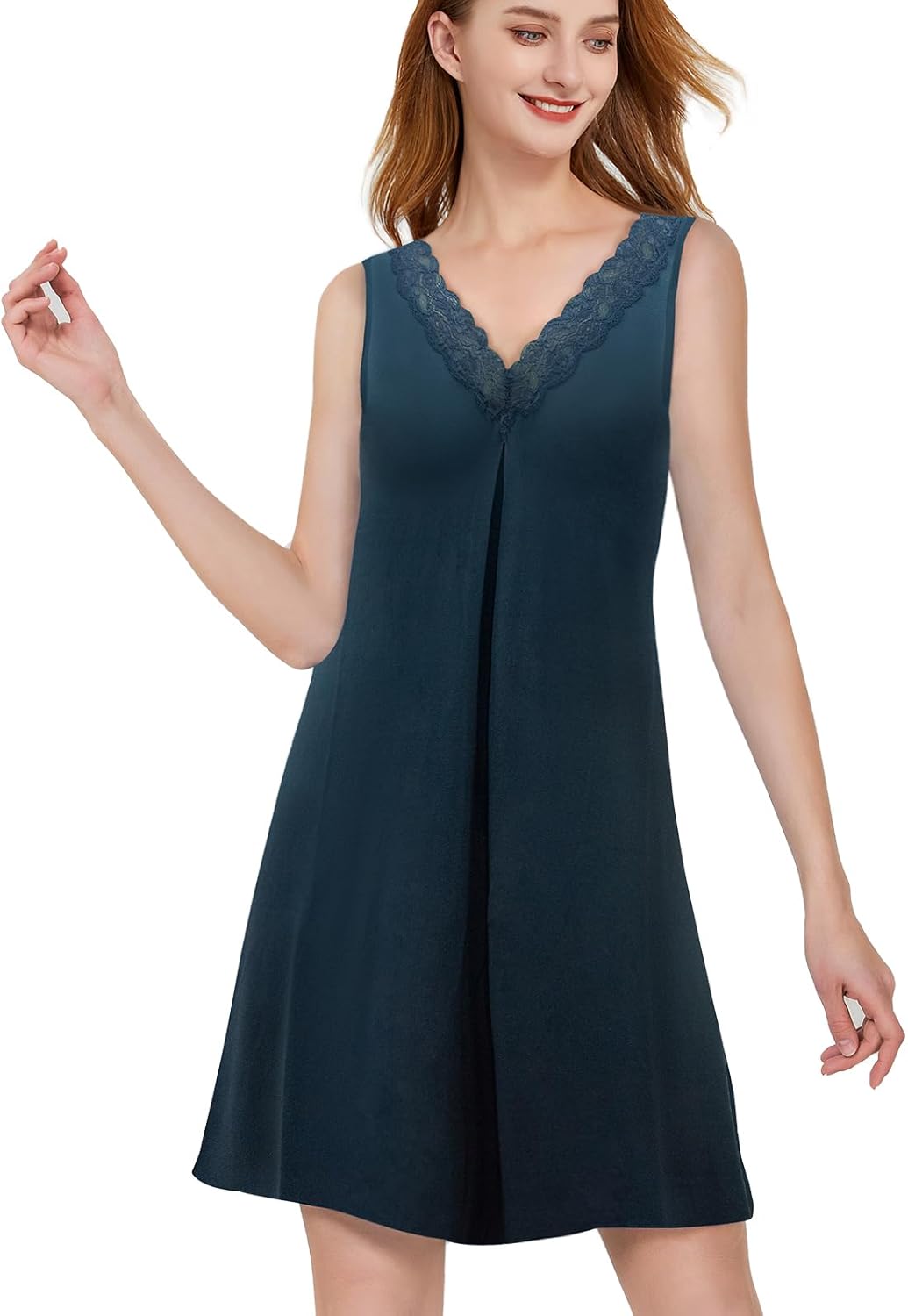 Skirt sleeveless lace Nightdress Women's Nightgowns Lace Sleeveless Night gown S...