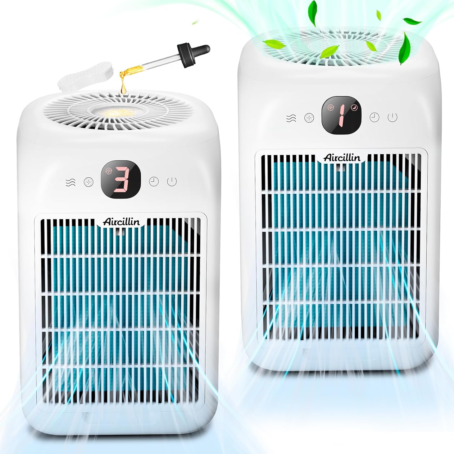 2-Pack Air Purifiers for Home Large Room Up to 908 Sq Ft Each One, HEPA Air Puri...