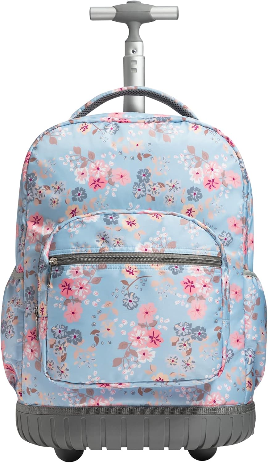 SKYMOVE 18 inches Wheeled Rolling Backpack Multi-Compartment College Books Lapto...
