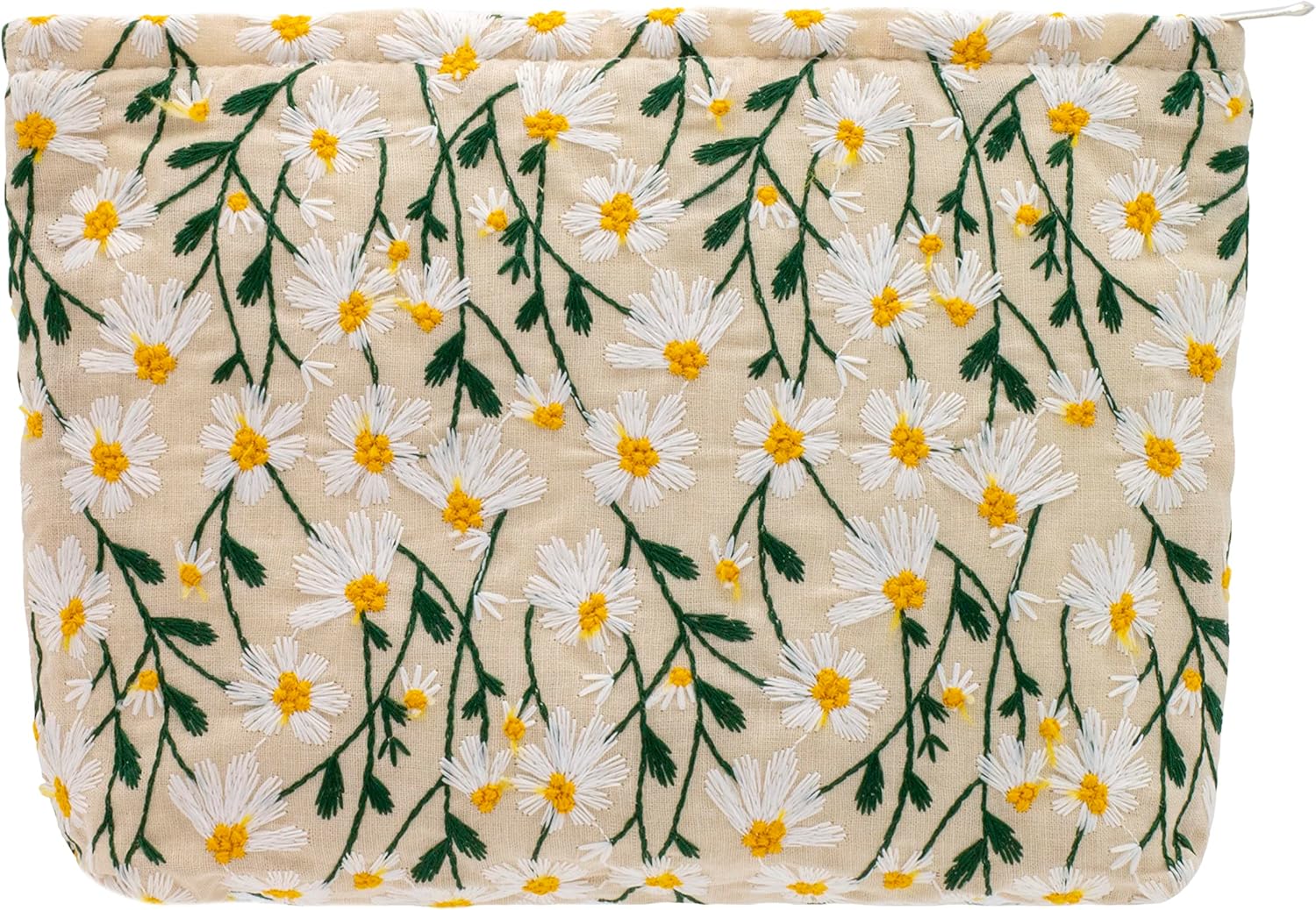 PAZIMIIK Makeup Bags for Purse Zipper Cosmetic Pouch Large Travel Canvas Make Up...