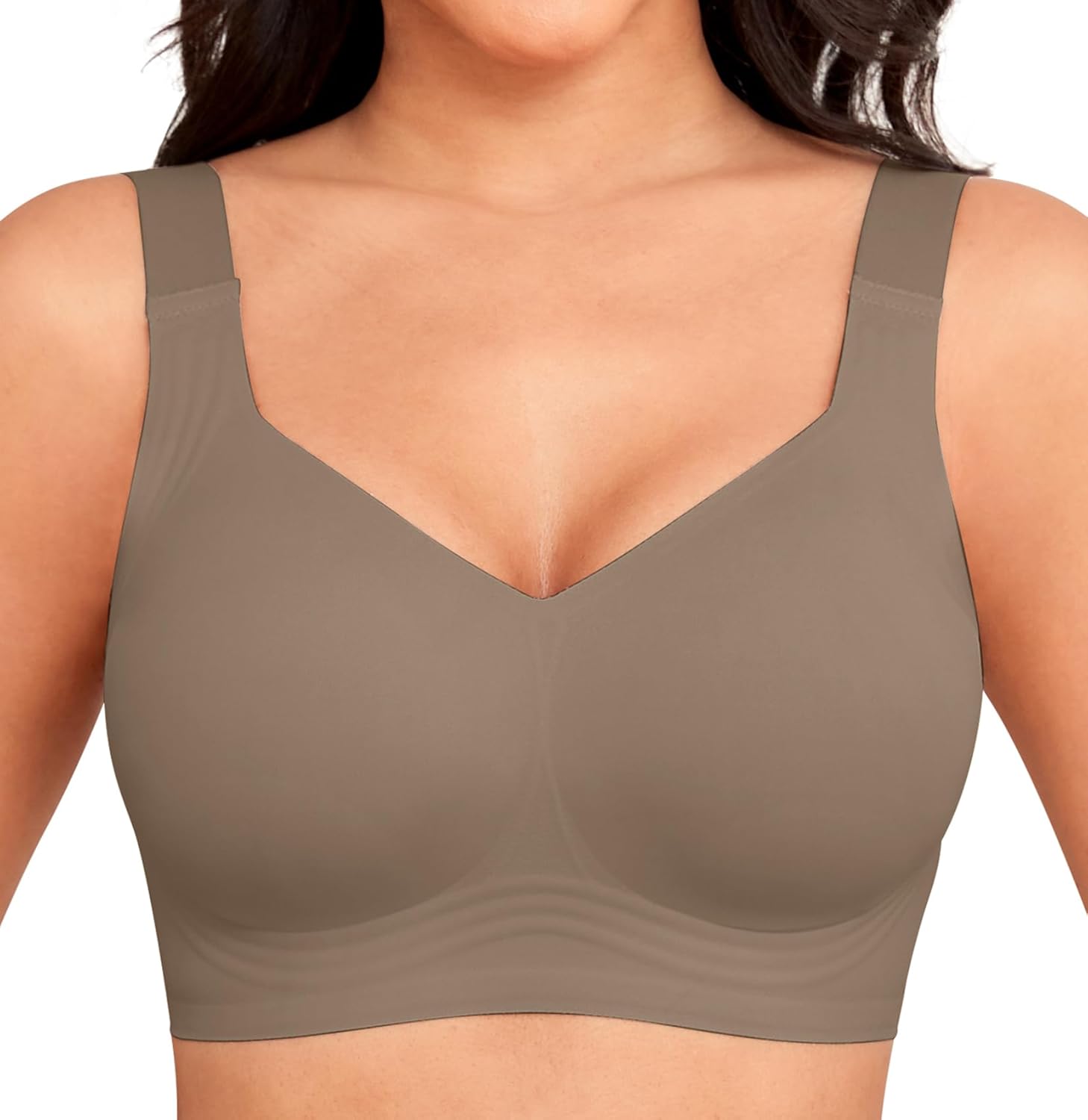 Women Wirefree Bras for Women Full Coverage No Underwire Everyday Bras Comfortab...