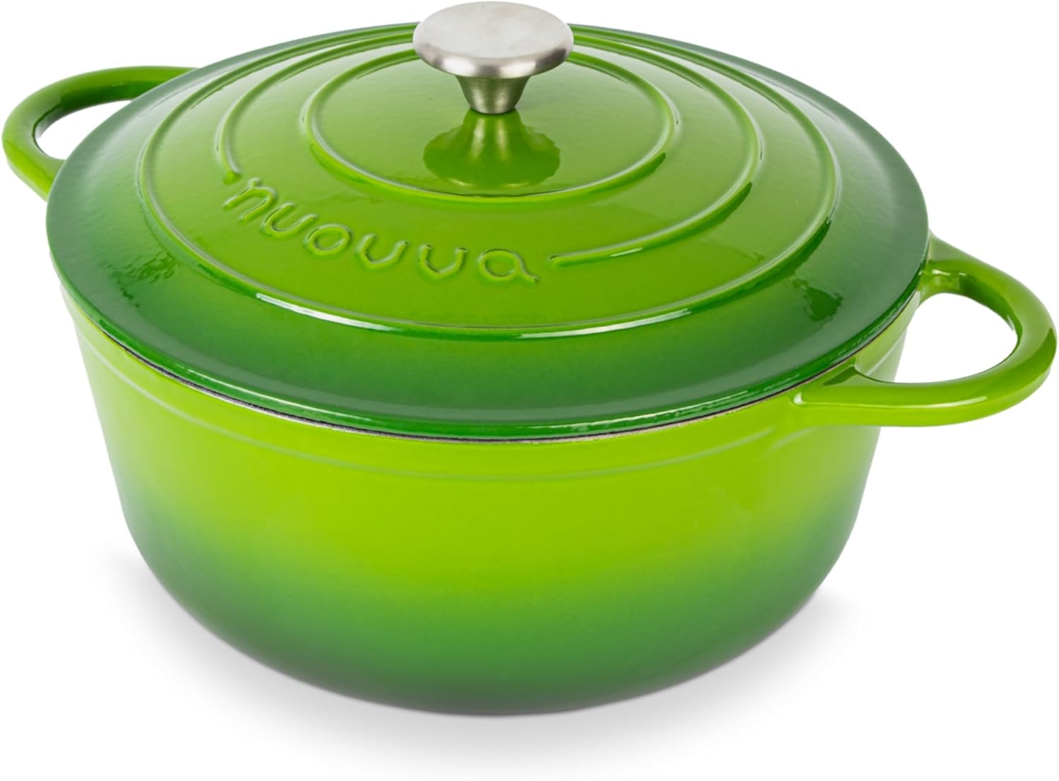 Cast Iron Dutch Oven with Lid – Non-Stick Ovenproof Enamelled Casserole Pot, Ove...