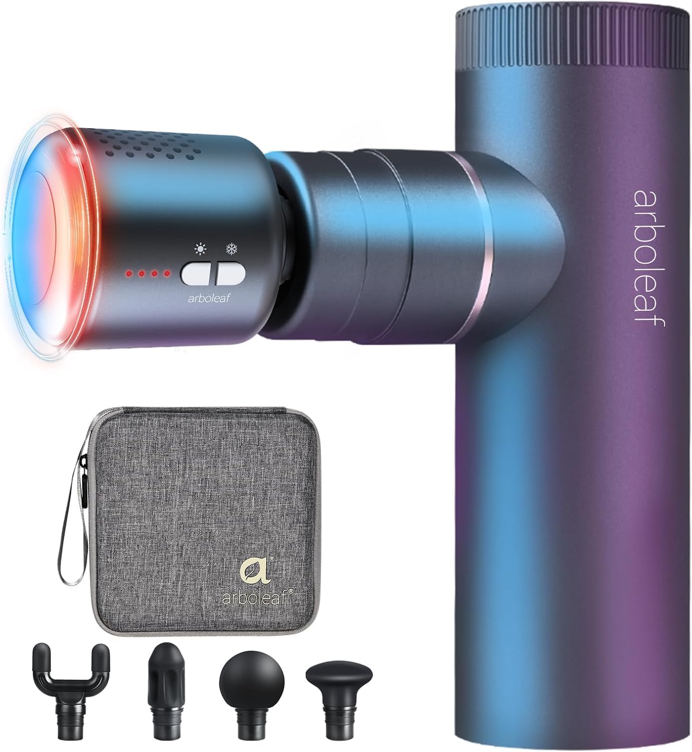 arboleaf Mini Massage Gun with Heat and Cold, Valentines Day Gifts for Him, Perc...