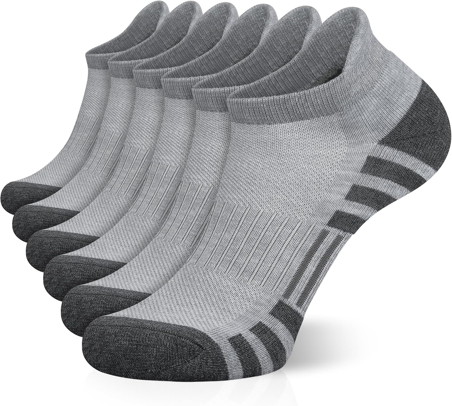 Airacker Ankle Athletic Running Socks Cushioned Breathable Low Cut Sports Tab So...
