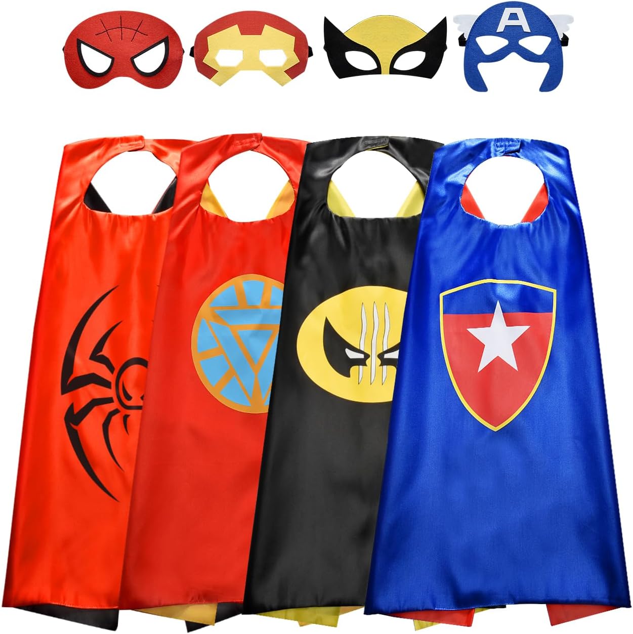 Hikidye Superhero Capes Dress up Costume for Kids, Toys & Perfect Gifts for Boys...