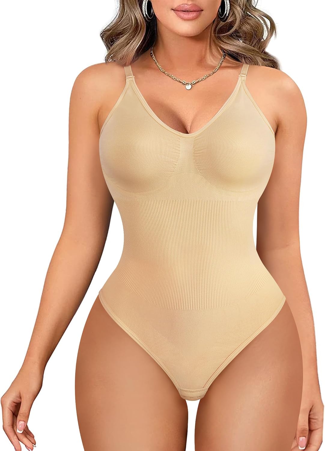 Junlan Women Shapewear Bodysuit Tummy Control Full Body Shaper Shaping Leotard T...
