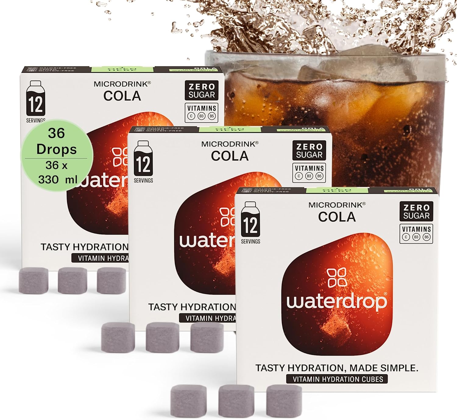 waterdrop® Microdrink COLA Special Edition - Water Flavouring - Hydration Tablet...