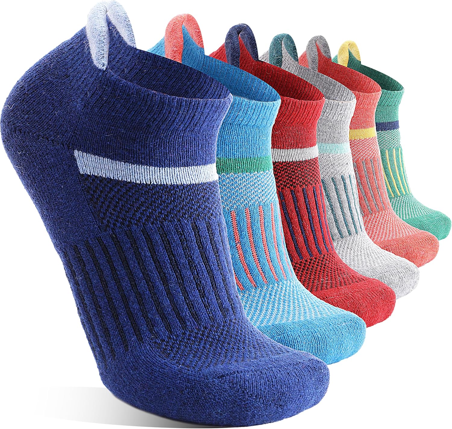 6 Pairs Merino Wool Ankle Running Hiking Socks Com...