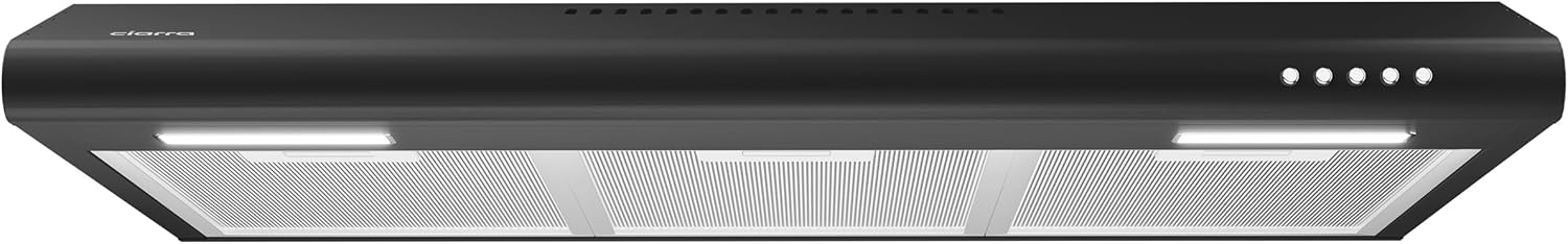 CIARRA Black Range Hood 30 inch Under Cabinet Ductless Range Hood Vent for Kitch...