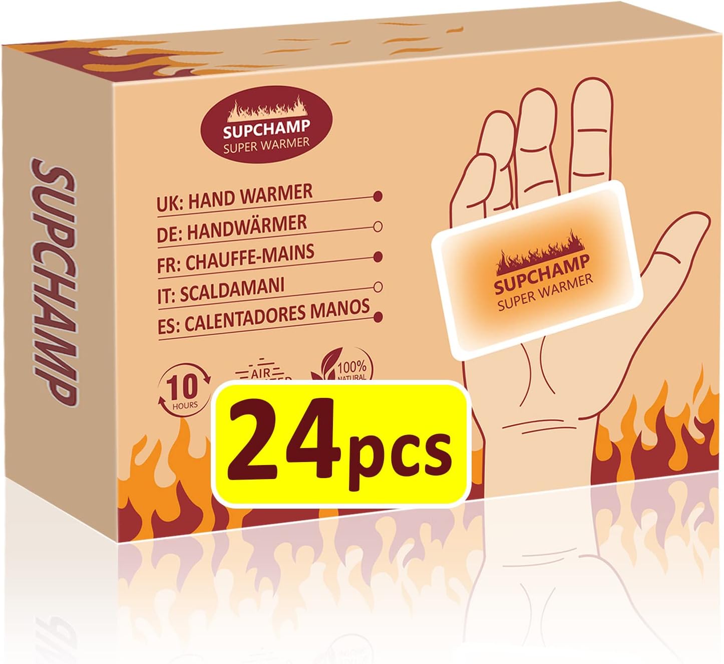 Supchamp Hand Warmers - 12 or 24 PCS Disposable Pocket Hand Warmer - Handwarmers...