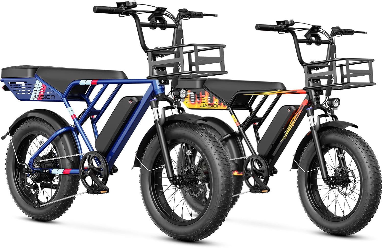 Jasion RetroVolt Electric Bike for Adults, [1500W Peak Upgrade Motor & 30MPH & 7...