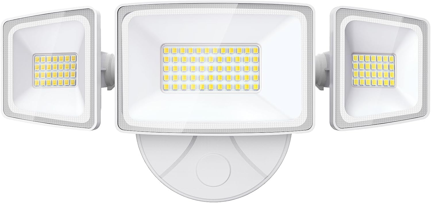 Onforu 60W Flood Lights Outdoor, 6000LM Brightness Security Lights Switch Contro...