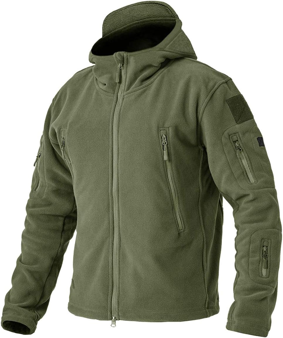 EKLENTSON Men's Military Fleece Jackets Zip Up Hoodies Windbreakers Warm Hiking...