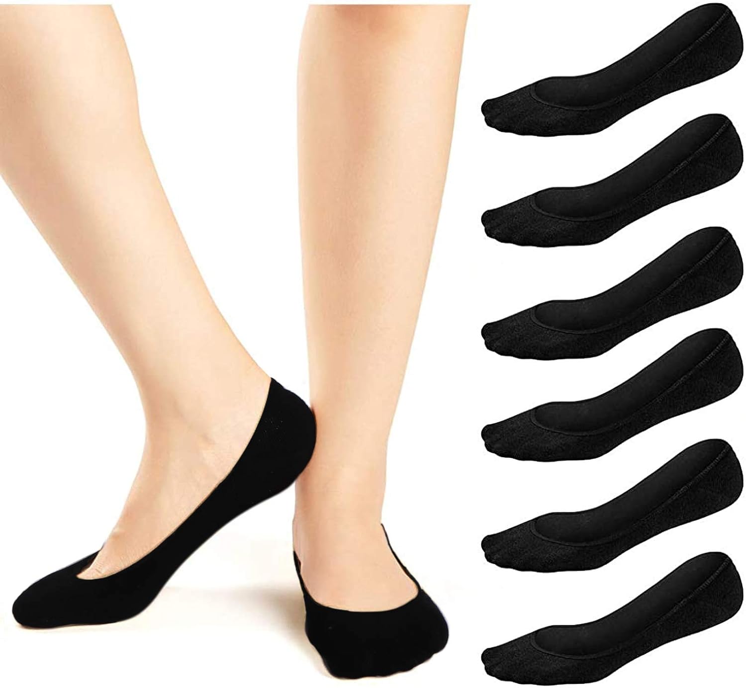 JaosWish Women No Show Socks Ultra Low Cut Liner Socks Non Slip Invisible Socks...