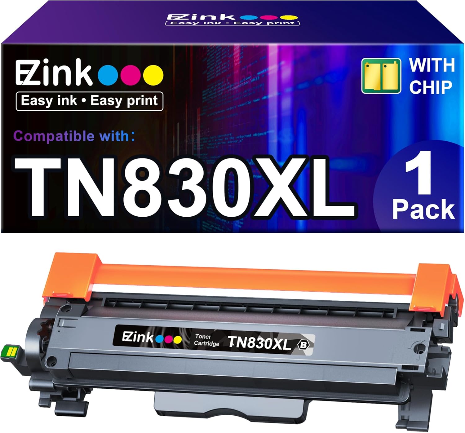 E-Z Ink Compatible Toner Cartridge Replacement for Brother TN830 TN830XL TN 830...