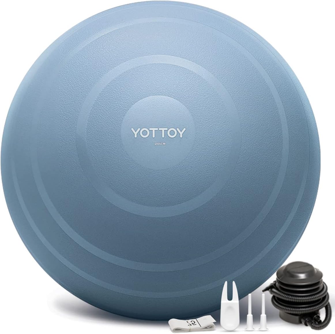 YOTTOY Anti-Burst Exercise Ball for Working Out, Yoga Ball for Pregnancy,Extra T...