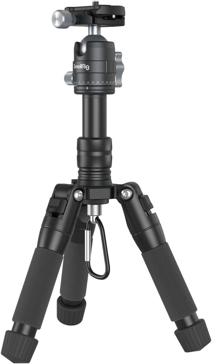 SMALLRIG VT-20 Aluminum Mini Tripod 20 in/ 52 cm Desktop Tripod with 360° Ball H...