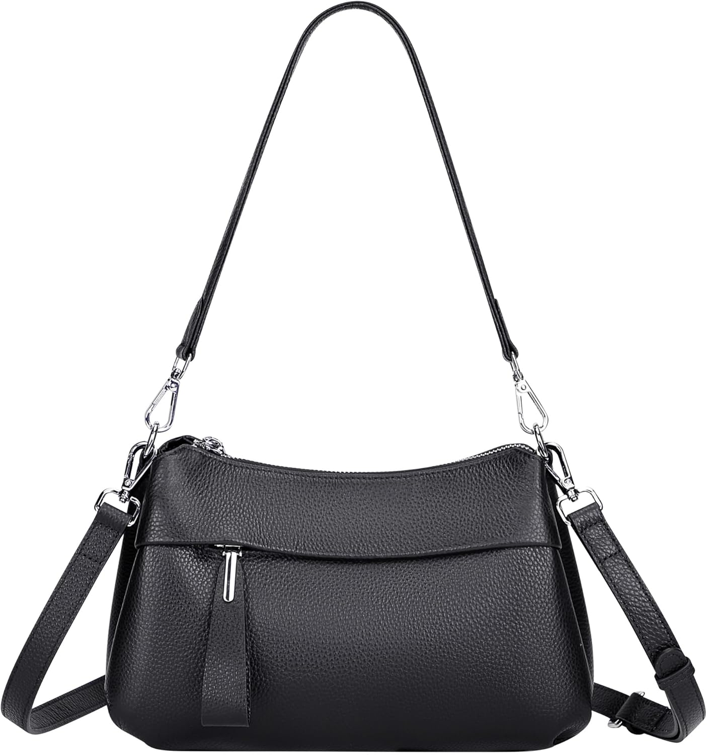 Over Earth Leather Handbags for Women Small Hobo Shoulder Bag Ladies Crossbody P...