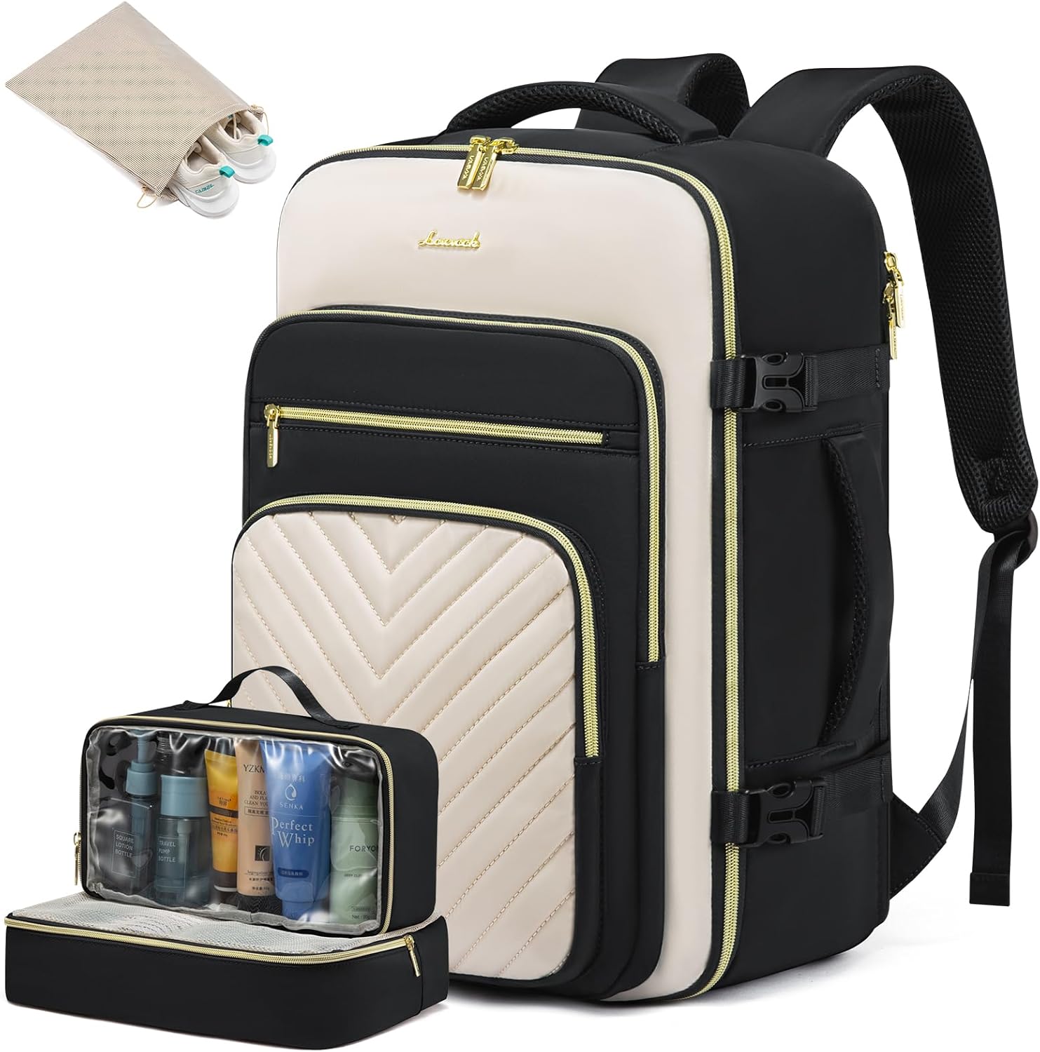 LOVEVOOK Travel Backpack Cabin Size for Women, 40L Carry On Backpacks for Airpla...