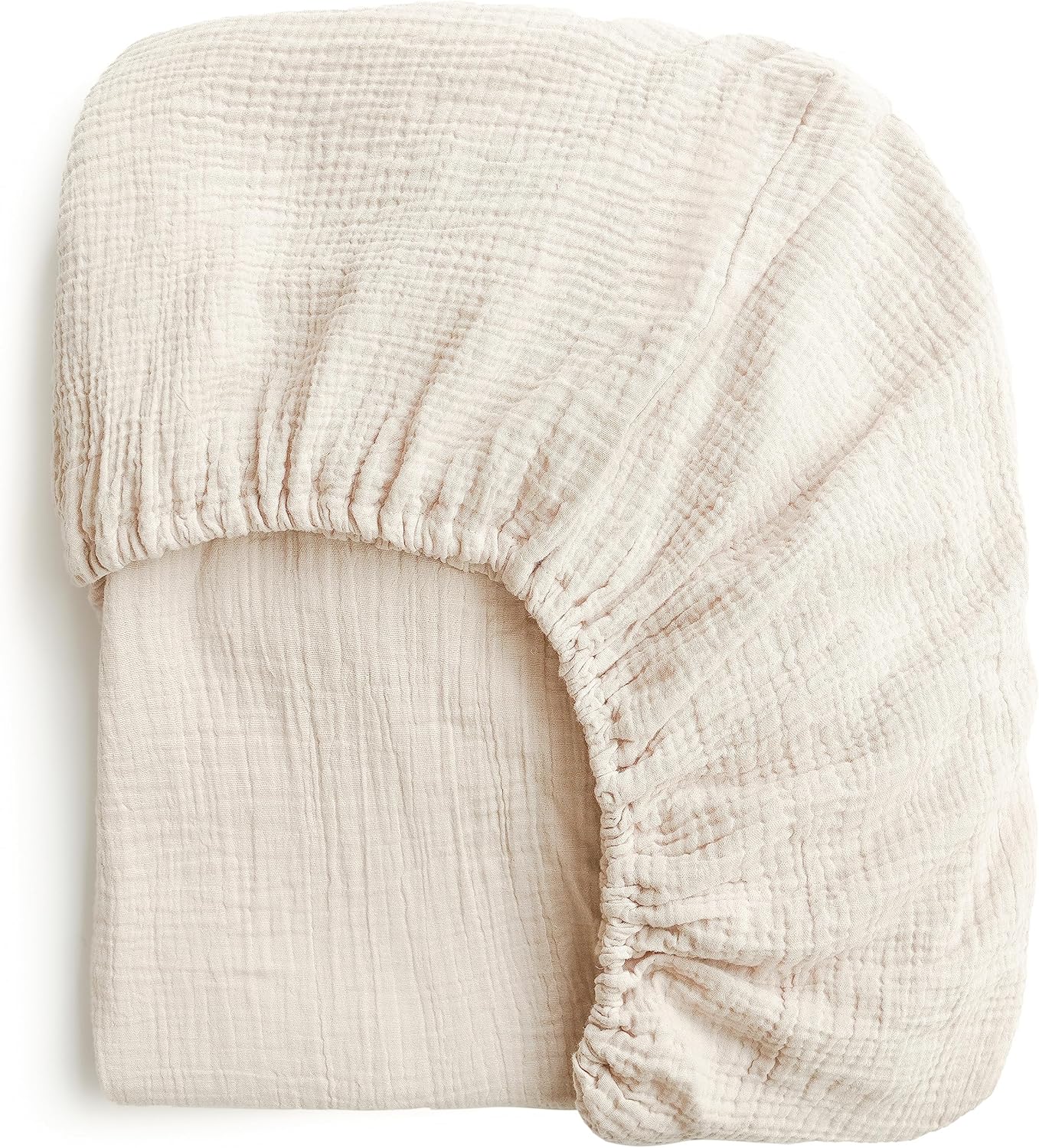 Konssy Muslin Crib Sheets for Girl Boy, Soft and Breathable Cotton Baby Sheets f...