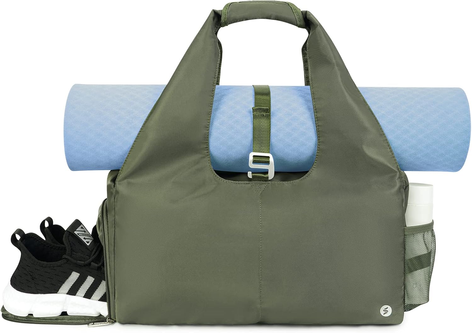 sportsnew Gym Bag Womens with Shoes Compartment and Wet Pocket Yoga Mat Bag Larg...