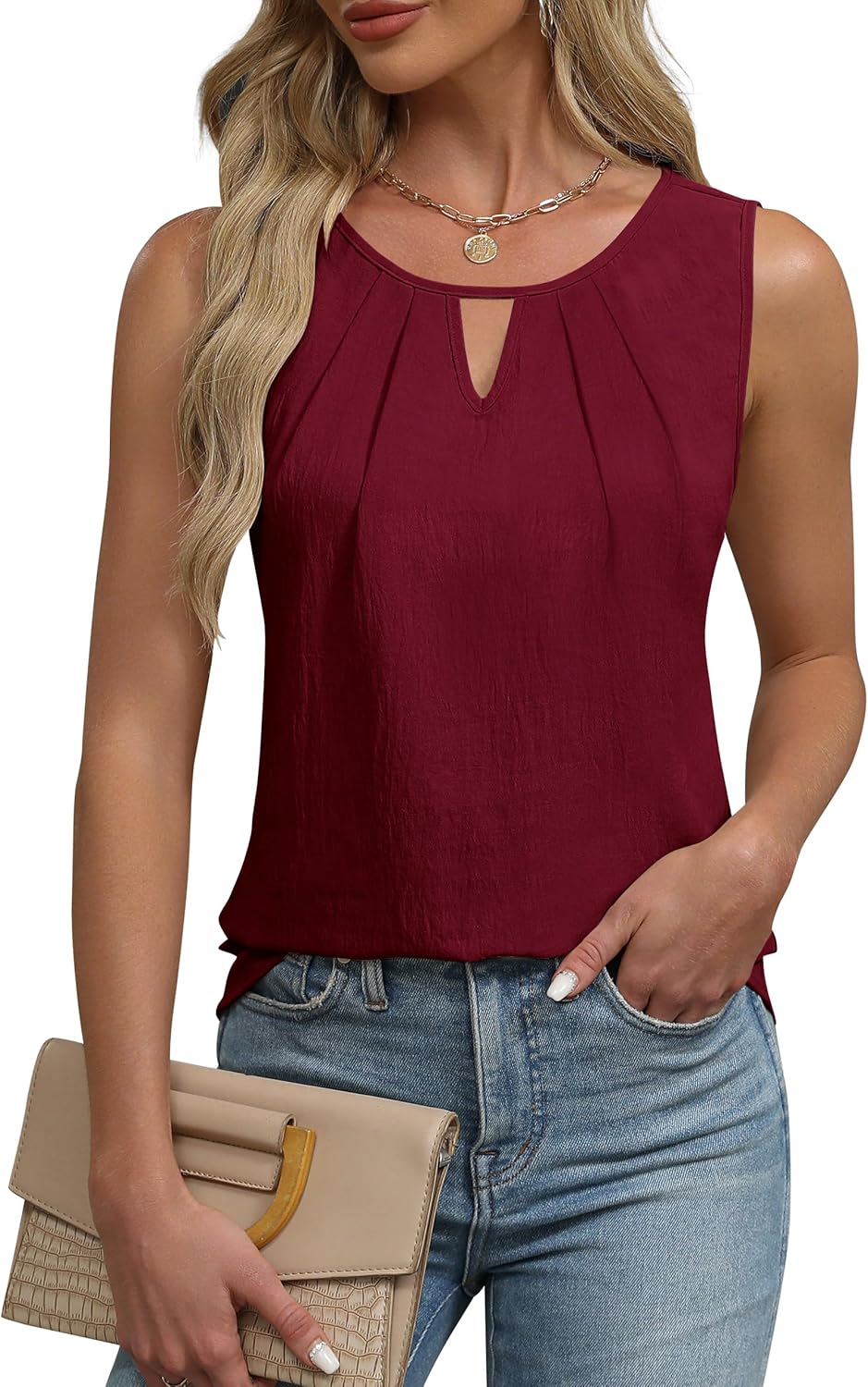 Blooming Jelly Womens Summer Tank Top Sleeveless Business Casual Outfits 2025 Ba...