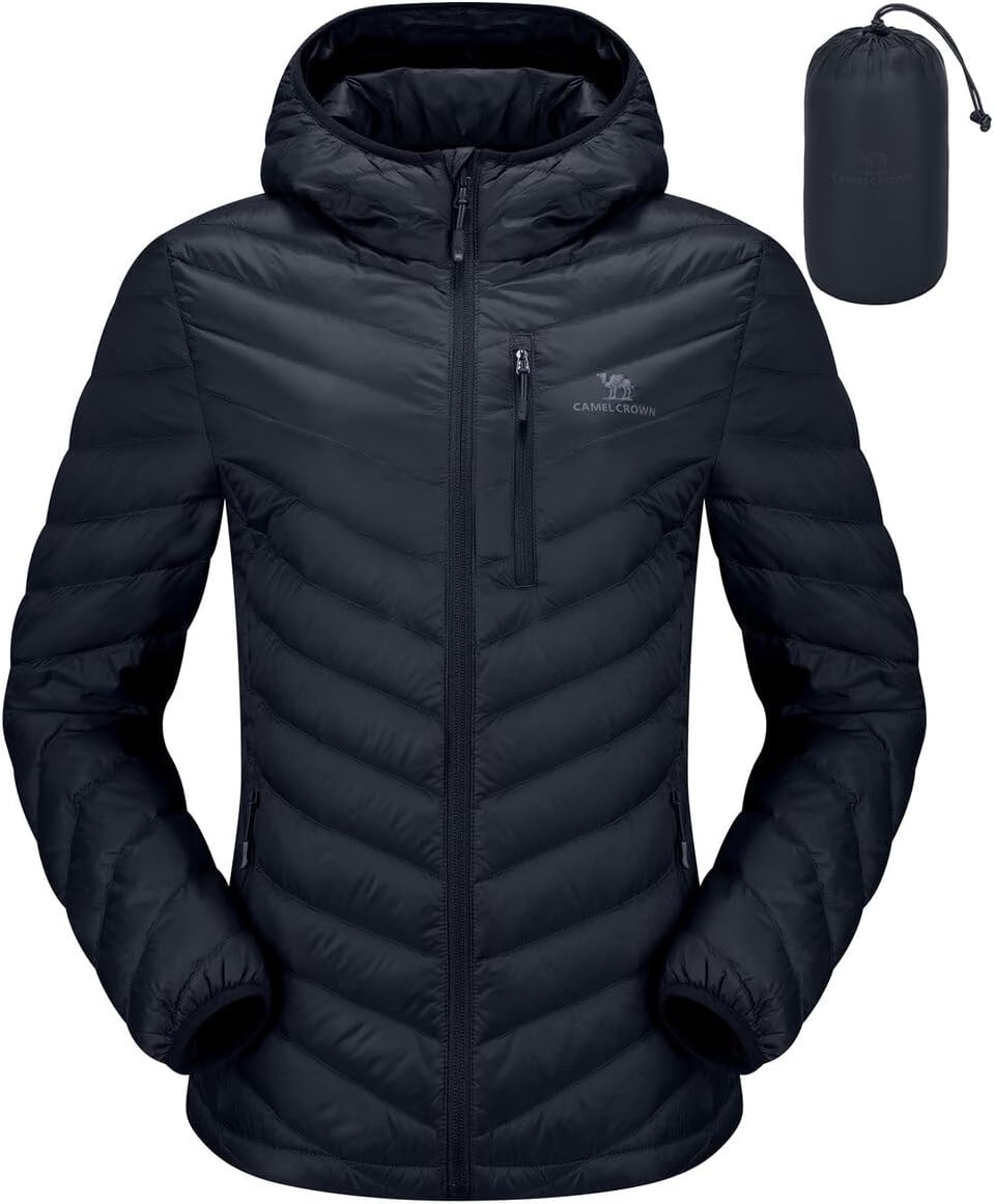 CAMEL CROWN Women's Down Jackets Lightweight Puffer Jackets Packable Quilted Win...